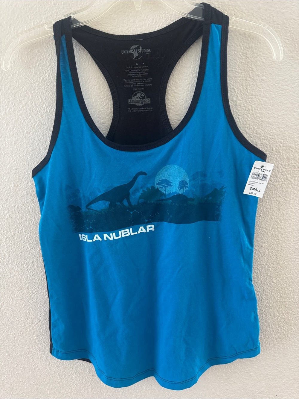 Universal Teal Tank Top with Black Trim